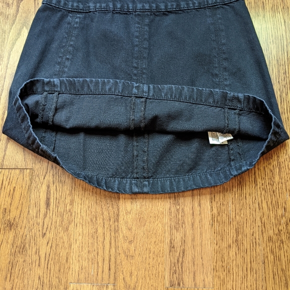 Free People NWOT Black Denim Skirt - Picture 9 of 10